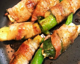 茄子と万願寺とうがらしの豚バラ巻き作り方5写真