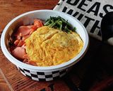10分弁当★重ねて簡単！塩鮭玉子弁当作り方7写真