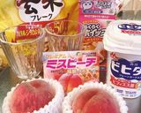うちカフェ　桃パフェ作り方1写真