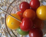 ミニトマトで夏の冷んやりオードブル作り方1写真