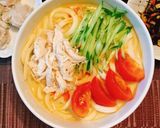 ササミでヘルシー!減塩サラダ坦々うどん作り方8写真