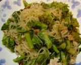 ダイエット☆しらたきのパスタ（菜花・鶏）作り方4写真