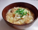 キャベツと豚バラ肉でトロッとろのお味噌汁作り方7写真
