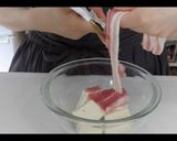 レンジで簡単 豚キムチ肉豆腐作り方2写真