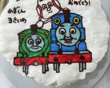 トーマスのケーキ作り方10写真