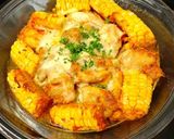 ハリッサで♪チキンとコーンのオーブン焼き作り方12写真