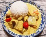 夏野菜たっぷりココナッツフィッシュカレー作り方9写真
