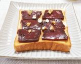 ピーナッツバターとあんこのトースト作り方5写真