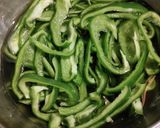 ピーマンとジャコと炒め、塩昆布入り作り方1写真