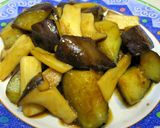 簡単☆なすとエリンギのしょうが焼き作り方3写真
