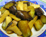 簡単☆なすとエリンギのしょうが焼き作り方3写真