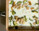 ゴーヤーと豚バラ肉 ： ホワイトソース作り方5写真