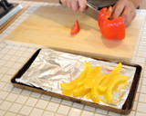 パプリカと豚しゃぶの冷麺風そうめん作り方1写真