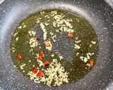 ペペロンチーノ　醤油味作り方4写真