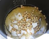 いり大豆と里いものご飯作り方3写真