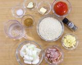 丸ごとポン！炊飯器でトマトピラフ作り方1写真