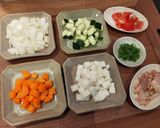 簡単給食 夏野菜たっぷり!コンソメスープ作り方1写真