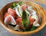 カプレーゼ風、白きくらげのサラダ作り方4写真