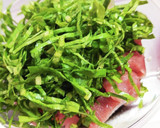 お父さんのマグロとニガナの酢醤油和え作り方6写真