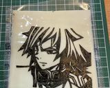 海苔アート 冨岡義勇 鬼滅 おにぎり作り方2写真