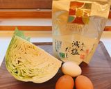 簡単キャベツの卵とじ作り方1写真