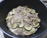 茄子と豚コマの味噌炒め冷麦乗っけ盛作り方1写真