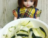 リカちゃん♡ズッキーニ☆.*シリシリー作り方4写真