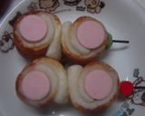 魚肉ソーセージのちくわ巻き（お弁当）作り方3写真