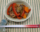 なすといえばコレ！夏野菜と春雨の炒め物作り方8写真