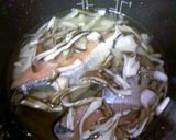 鮭とごぼうとまいたけの炊き込みごはん作り方3写真