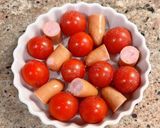 【楽めし】ミニトマトのチーズ焼き作り方1写真