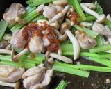 鶏と小松菜の沙茶醬炒め作り方3写真