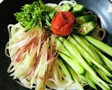 夏野菜と梅のさっぱり冷麦♬作り方11写真