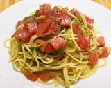 夏にサッパリ！簡単トマトの冷製パスタ♪作り方3写真