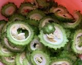 ピリ辛#青唐辛子入りゴーヤのチヂミ作り方1写真