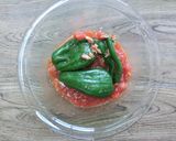 【副菜】レンジで丸ごとピーマンのトマト煮作り方3写真