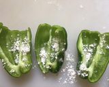 無水鍋フライパンでピーマンの肉詰め作り方3写真