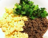 彩りよし♪三色丼作り方6写真