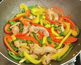 彩鮮やか・鶏もも肉で青椒肉絲風作り方6写真