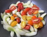 旨旨旨お化けキュウリ炒め＊トマトver＊作り方7写真