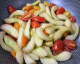 旨旨旨お化けキュウリ炒め＊トマトver＊作り方8写真