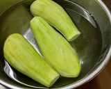 *蒸しなすのごま和え*作り方1写真