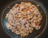簡単☆豚ひき肉と白菜のピリ辛あんかけ丼♩作り方3写真