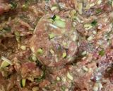 これは旨い☆ズッキーニ、水菜の豚肉バーグ作り方3写真