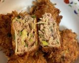 これは旨い☆ズッキーニ、水菜の豚肉バーグ作り方8写真