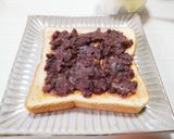 ピーナッツバターとあんこのトースト作り方3写真