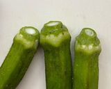 オクラと砂肝の香味炒め作り方3写真
