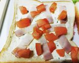 トマトとクリームチーズのトースト作り方5写真