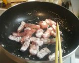 やわらか牛肉と豆腐の細切り野菜の甘酢炒め作り方6写真
