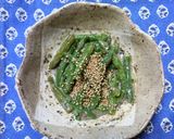 ヨウサマの減塩時短いんげんのごま和え作り方4写真